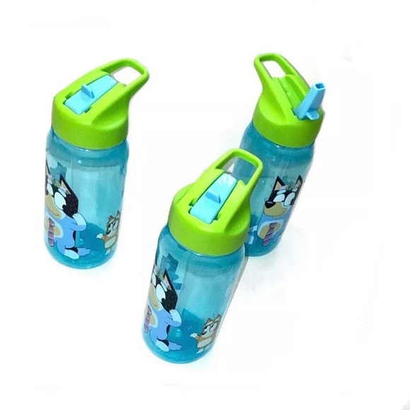 Bluey Sip Water Bottle w/Carry Loop Sip Bottles 16 oz Sippy Cup Zak Designs 3CT - Picture 2 of 3